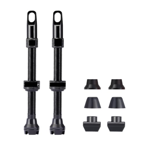 Válvulas sin cámara para evitar fugas de aire con núcleo de aluminio negro 60mm