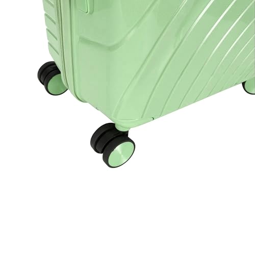 Luggage Sets 3 Piece with Wheels, 3-step Adjustable Recessed Handle, for Personal, Business Travel. (Green)3