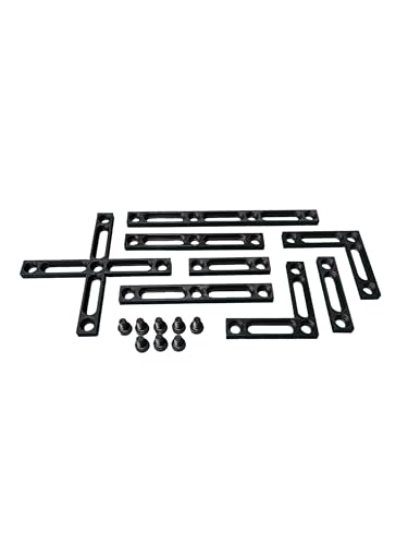 Image of Laser Engraver Fence Kit for Galvo Lasers – 8 Piece Fixture & Guide Set with 6mm Bolts, Fits 25mm Pattern Tables