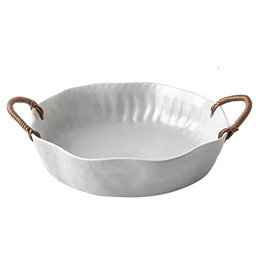 Plaque ​à four Plat De Cuisson En Céramique, Plat De Cuisson Irrégulier, Avec Ustensiles De Cuisson À Poignée À Utiliser For La Cuisine, Le Dîner, Le...