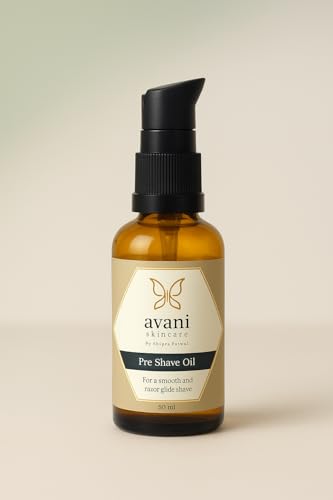 Image of Avani Pre Shave Oil for Men - 50ML | With Castor & Grape Seed Oil | For a Smooth And Razor Glide Shave | Softens Beard & Prepares Skin for a Smooth, Razor Burn-Free Shave - For All Skin Types