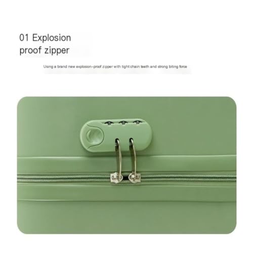 PANKERS Suitcase Small Zipper Suitcase Women's 18-inch Lightweight Boarding Case Universal Silent Wheel Boarding Password Box Suitcases3