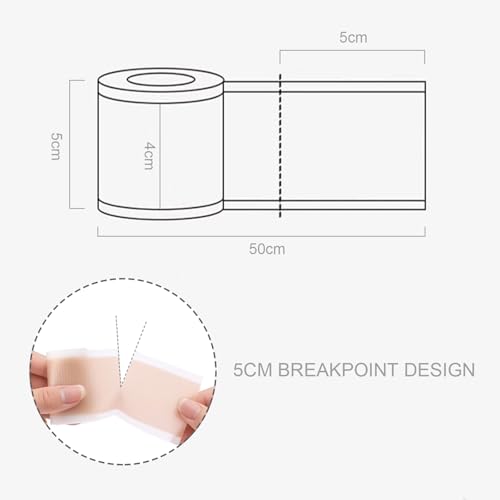 ANKROYU 4 X 50cm Silicone Baby Ear Tape, Ear Aesthetic Correctors Kids Infant Protruding Ear Patch Stickers, Ear Tape for Babies