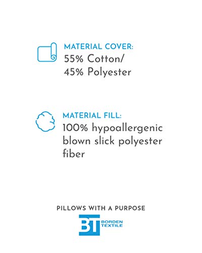 Pillows With A Purpose L Shaped Pillow Support For Head, Neck And Shoulders - White Cover Included #TOP3