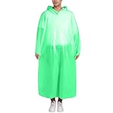 Celanisai Regenponcho Durchsichtig Herren Regencape Regenjacke Mit Kaputze Wasserdicht Transparent Regenmantel Leichte Luftig Outdoorwear Für Wandern Radfahren Camping Reisen