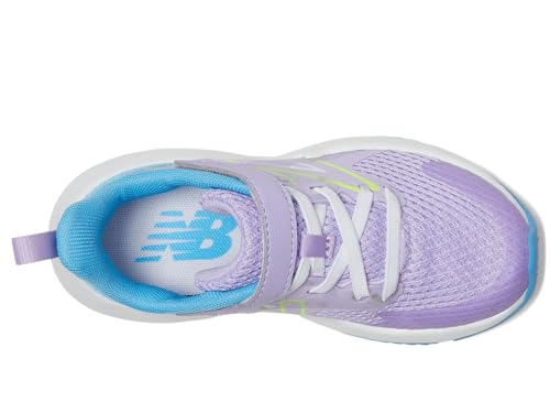 New Balance YTRAVHG2 Running Shoe, Lilac Glo/Sky Blue/Pixel Green, 4.5 X-Wide US Unisex Big_Kid2