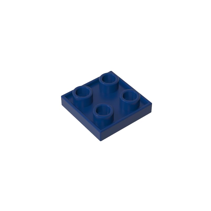 GDS-90248 2x2 Double-Sided Plate MOC Building Blocks, Dark Blue, 50 PCS — image 1