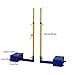 Fuzwiqel Volleyball/Badminton Poles, Volleyball Net for Backyard 5ft-8ft Adjustable Height Poles with Volleyball Net/Badminton Net for Adults, Outdoor & Indoor(Volleyball)