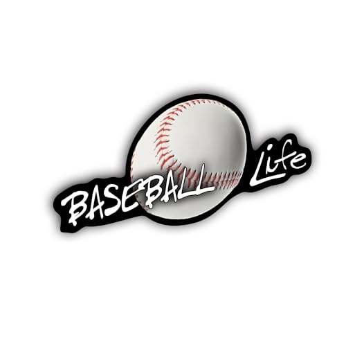 Baseball Life Vinyl Decal Sticker – Full Color – 7 Inch – KCD2758 – Sports Fan Car Laptop Tumbler Wall Gift