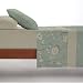 Casa da Laura - Sábanas de Coralina Flores Verde - Cama 150-4 Piezas - Sábana Encimera, Bajera y 2 Fundas de Almohada - Coralina de 220 gr/m2 - Sábanas Extra Suaves