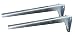 Produktbild Sunload Regalbodenträger Schwerlastträger L-Profil Konsole Stahl verzinkt (2 x 330 mm)