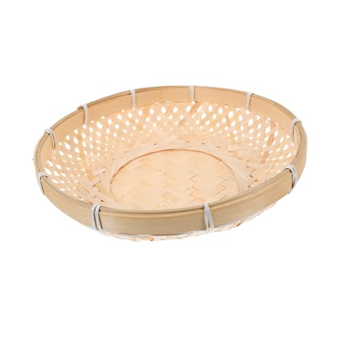OFFSCH Hand Woven Basket Decorative Storage Holder for Kitchen Living Dining Table Durable Container for Bread Fruits and More Design