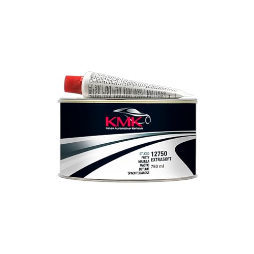 Masilla cremosa con secativo incluido - 750 ML | Masilla universal de bajo peso especifico | KMK Refinish | Para uso profesional para carrocería
