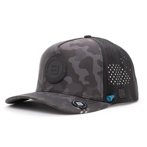 Image of BRIMZ Golf Performance Hat - Tee Holder & Magnetic Ball Marker - Breathable, Sweat & Water Resistant Golfing Snapback Hat