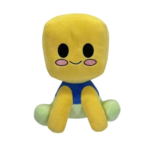 Set de 4 Peluches Blox Buddy, 25 cm, Muñecos Suaves Inspirados en Juegos, Coleccionables Kawaii para Niños y Gamers (Roblox Noob)