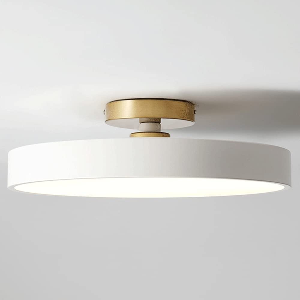 Nowoczesna prosta trójkolorowa ściemniana lampa sufitowa 40W do montażu podtynkowego LED lampa sufitowa okrągła płaska lampa używana do salonu, sypialni, jadalni, kuchni, przedpokoju, wejścia, przed