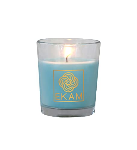 Image of EKAM Ocean Dream Votive Scented Candle, 117 Grams | Ideal for Home Decor, Gifting & Aromatherapy| 10 Hours Burn Time