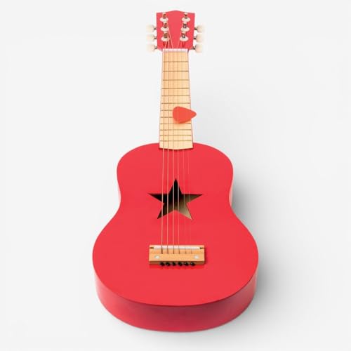 Guitare étoile 3-8 ans Oxybul : premier instrument de musique en bois pour enfant