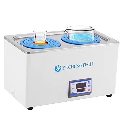 Digital Lab Thermostatic Water Baths 8L Thermostat Water Bath Heater With Selectable Openings 600W For Lab Use Food Heating Chemical Biological Experiment (110V) #TOP5