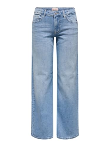 ONLY Female Jeans mit weitem Bein ONLJULLES Niedrige Taille Weiter Beinschnitt Jeans
