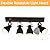 KEESFU Lighting Farmhouse Track Lighting, 4 Light Track Lighting Fixtures Ceiling, Black Kitchen Track Lighting for Kitchen and Dining Room.