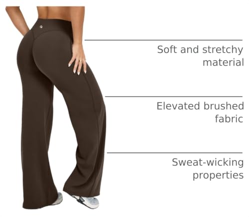 Image of OQQ Yoga Pants Women Casual Soft Straight Leg Bottoms