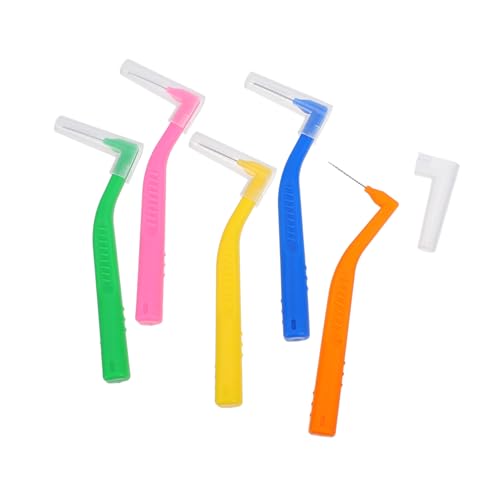 EXAOMBLE 5 piezas Cepillos Interdentales Forma de Herramientas de Limpieza para Dientes para Brackets y Cuidado Bucal