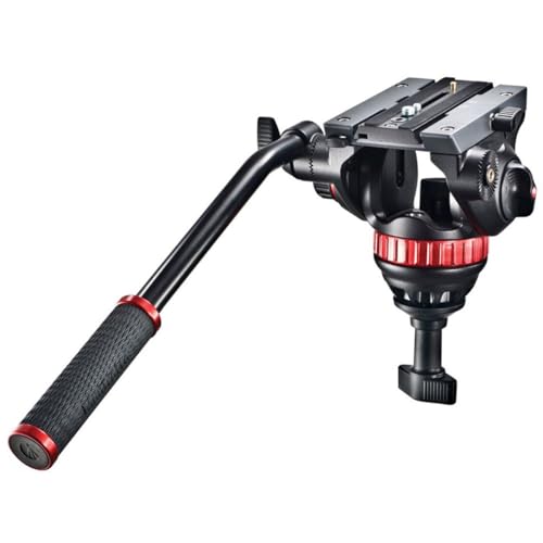 Image of Manfrotto MVH502A,546GB-1 Professional Fluid Video System with Aluminum Tripod and Ground Spreader (Black)