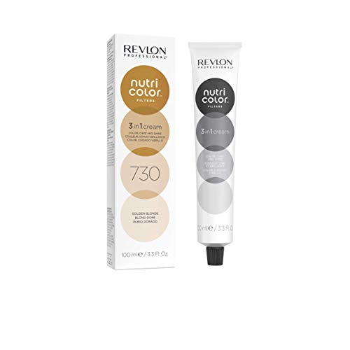 REVLON PROFESSIONAL NUTRI COLOR FILTERS, Semi-Permanent Toning Hair Color, 730 Golden Blonde, 100 Ml