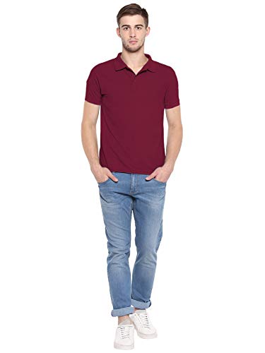 Image of Men's Polo T-Shirt (Maroon-SU404-XL)