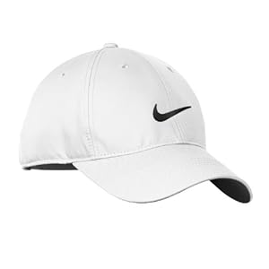Nike Standard Golf Cap, White, Adjustable, One Size