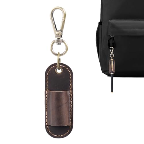 ポケット用ペンホルダー | 携帯用皮革製紛失防止収納ケース,ランヤードペンホルダーアタッチメント,鉛筆やメモ帳など、家庭やソファ、ベッドサイド、教室、寮、病院、オフィス、学校、ホテル、部屋、卓上で使用可能