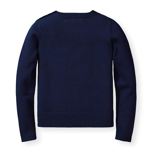 Image of Hope & Henry Girls Cable Front Pullover Sweater