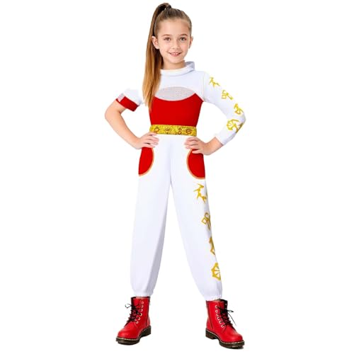 UPYEEJA Girl Kids 3PCS Zombies Outfits Hooded Top Pants Set