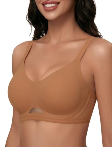 Image of Wireless Bras for Women No Underwire Seamless Buttery Bralettes Smoothing Women's Bras Full Coverage Shapedly Bra