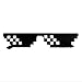 Produktbild Mosaik Pixel Brille Sonnenbrille Praktisch Codierte Sonnenbrille Geburtstagsgeschenk Bühnenperformance Tragbare Brille