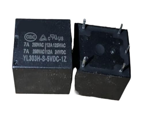 Relé YL303H-S-5VDC-1Z de 5 pines mini para circuitos impresos