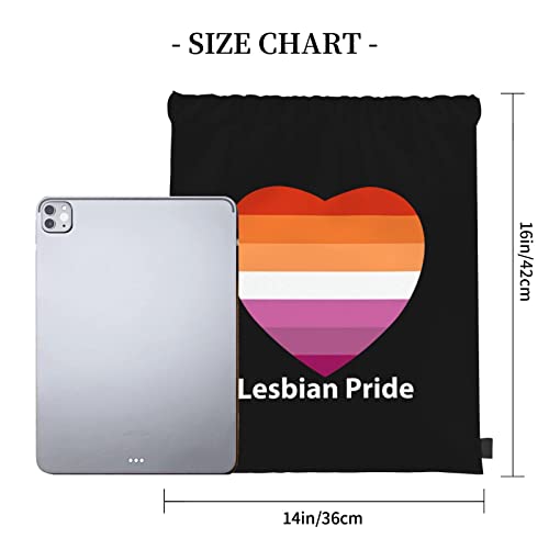 Lgbtq Gay Lesbian Ally Pride Flag Drawstring Bag Backpack Gym Bags Sports Sack Shopping Yoga Travel String Daypacks For Men Women Adult3