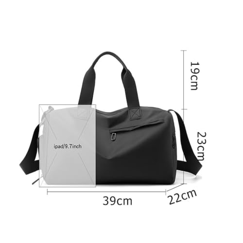 Bolsa deporte con compartimento para zapatos y ropa húmeda, maleta impermeable de gimnasio 20L 6