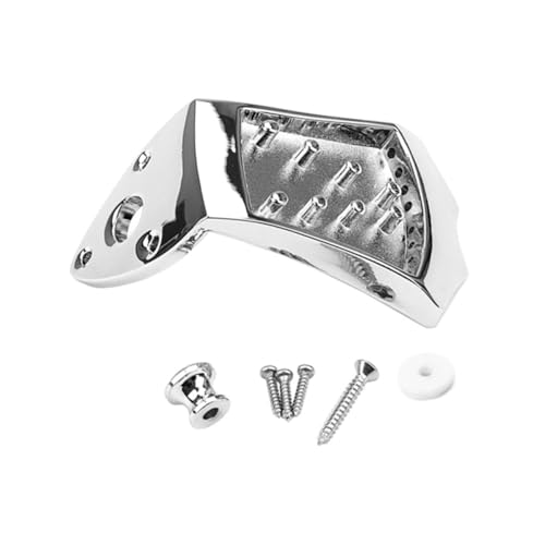 FUNOMOCYA 属製マンドリンテールピース 楽器ハードウェア交換用 アップグレードパーツ 弦対応 安定した振動伝達 クラシックデザイン 信頼性のアクセサリー