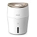 Philips Serie 2000 Humidificador de Aire, Ambientador Humidificador 38m², NanoCloud, 2 Velocidades, Tanque 2L, Modo de Reposo Silencioso, Blanco (HU4811/10)