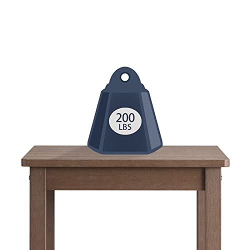 Psilvam Oversized Outdoor Side Table, 19.68" Poly Lumber Adirondack Side Table, Weather Resistant Patio Side Table For Poolside, Garden And Front Porch (Brown) #TOP5