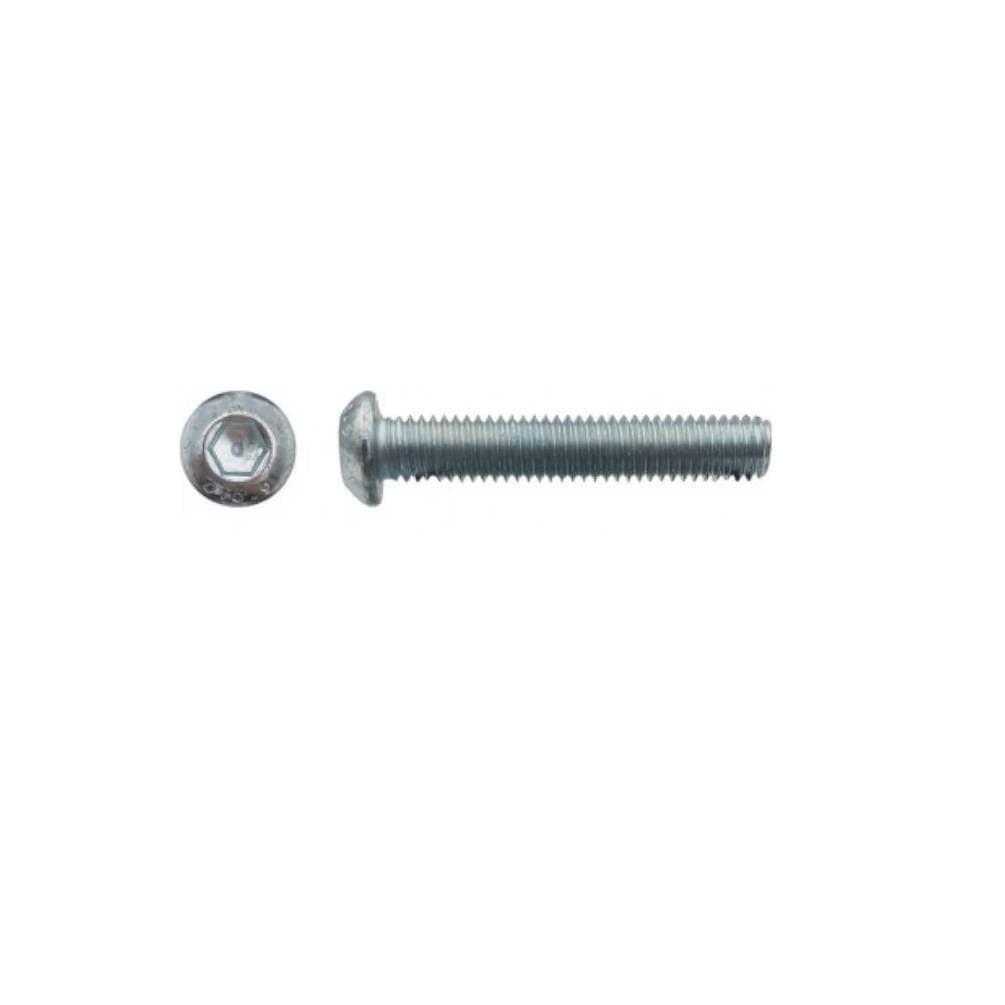 D-Work - 200 viti metalliche a testa bombata a 6 pannelli cavi F/Total BHC 6 x 35 mm, 7380-1 - 10.9
