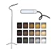 YEXATI 12W LED Lampe Sur Pied De Salon, 3 Températures De Couleur Et Niveaux De Gradation En Continu Lampadaire Trépied, Lampe Sur Pied Avec Col De Cygne Réglable Pour Bureau De Chambre à Coucher (12)