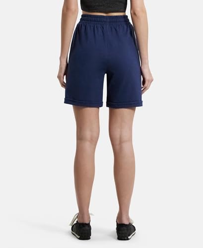 Image of Jockey AW23 Women's Super Combed Cotton Rich Regular Fit Shorts with Side Pockets