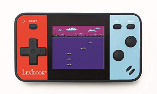 LEXIBOOK-Consola-portatil-Cyber-Arcade-Pocket-150-Juegos-Pantalla-LCD-en-Color-de-18-Pulgadas-45-cm-Videojuegos-para-Adolescentes-AzulRojo