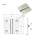 Iron and Stainless Steel Hinges Industrial Equipment Accessories 1Pcs(304 Stainless Steel)