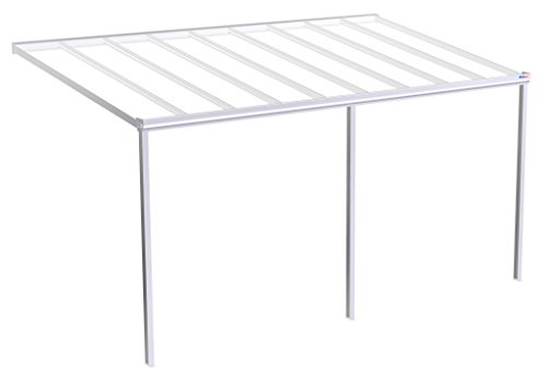 PCSdach 4260236184646 Aluminio überdachung, B 480 x t 360 x h 225 cm, Antracita/Transparente
