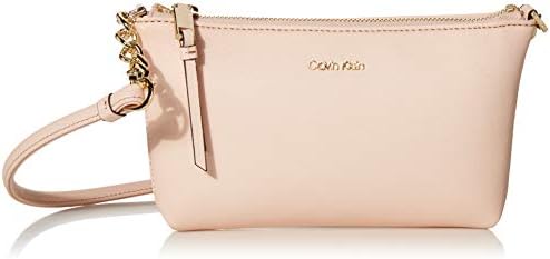 calvin klein hayden saffiano leather chain crossbody