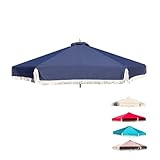 FORMOSA 9ft 6 Rib Market Premium Patio Umbrella Replacement Canopy - 300D UV...